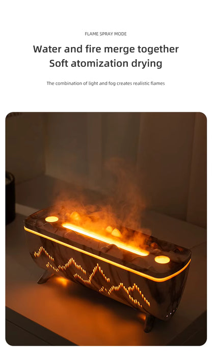 Flame Light Jellyfish Aroma Diffuser & Humidifier - Elevate Your Home with Essential Oil Bliss