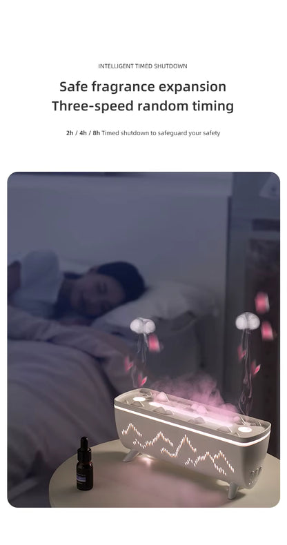 Flame Light Jellyfish Aroma Diffuser & Humidifier - Elevate Your Home with Essential Oil Bliss